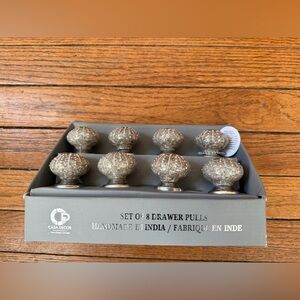 Casa Decor Silver Drawer Pulls Set of 8